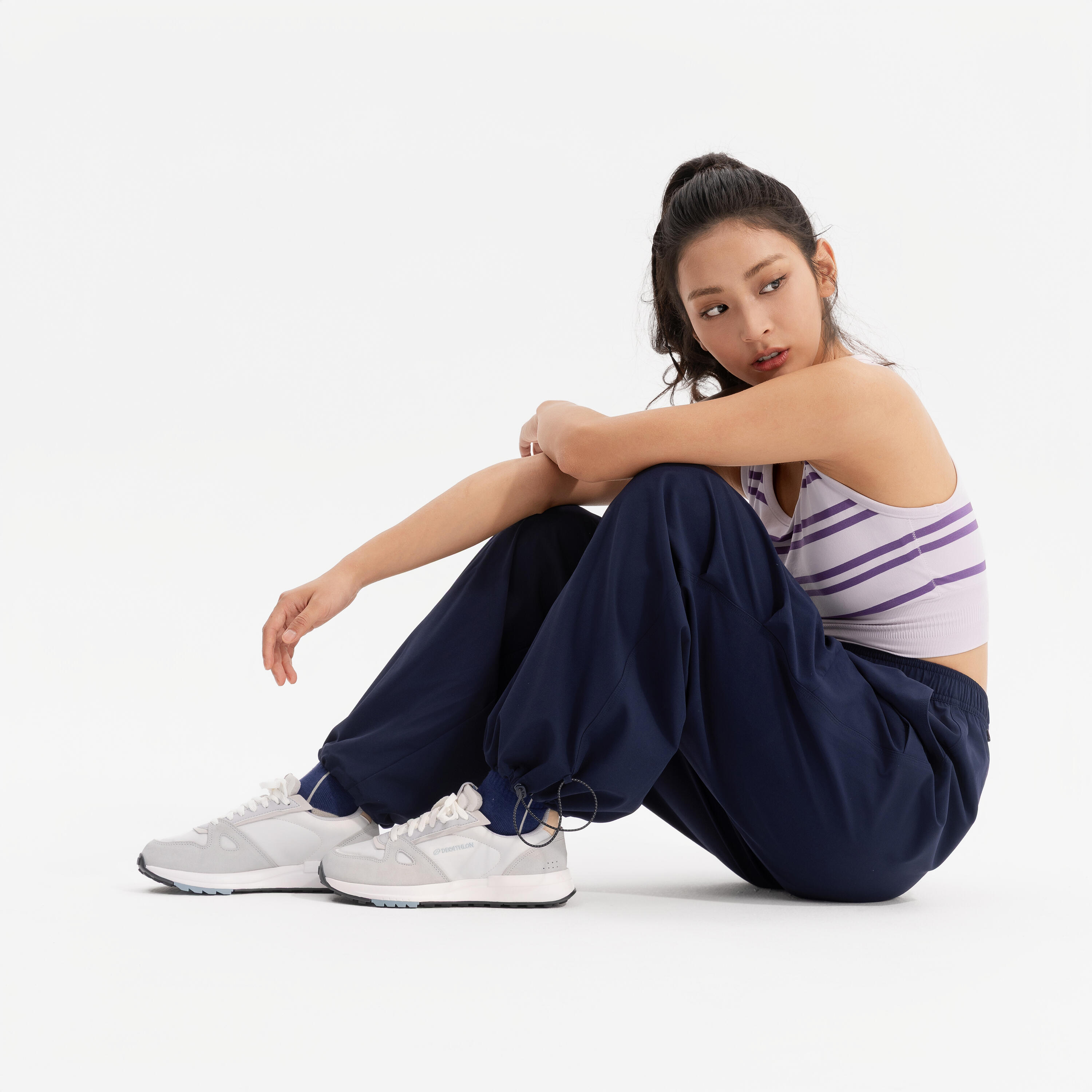 Sportswear PANT oversize UV&COOL- asphalt blue