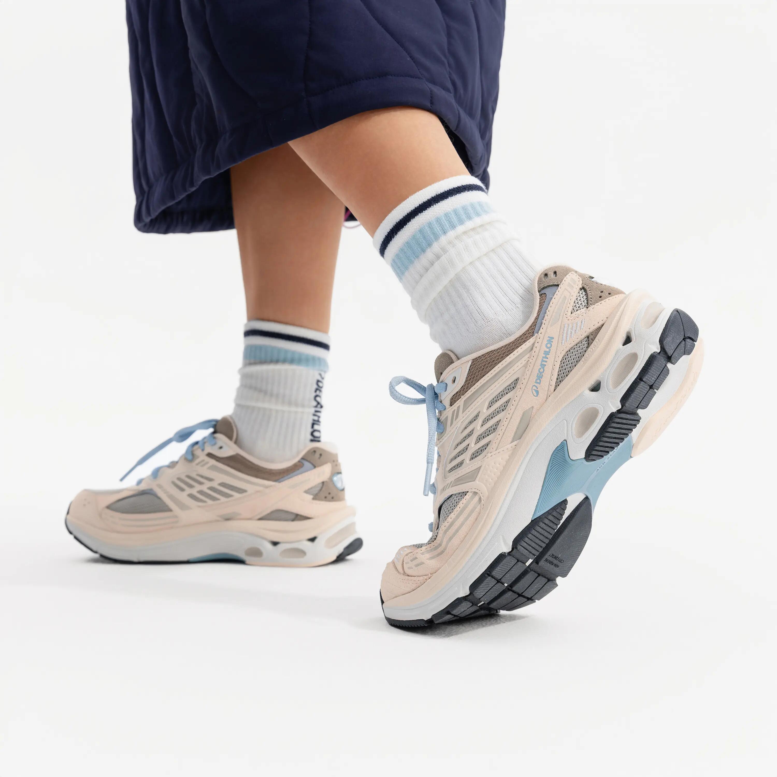 Tenis casuales sportswear para Mujer RR2K - Beige/Café 8/9