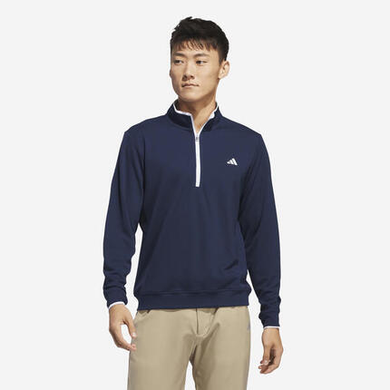 Veste de golf légère demi-zip, Adidas bleu marine