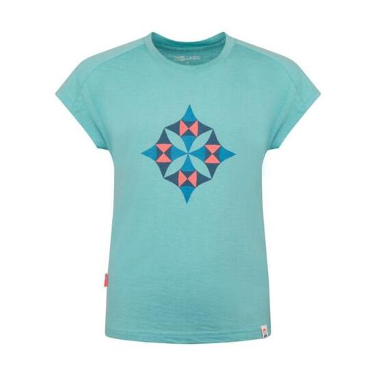 Merino Wander-T-Shirt Kind - sandefjord trollkids Grün
