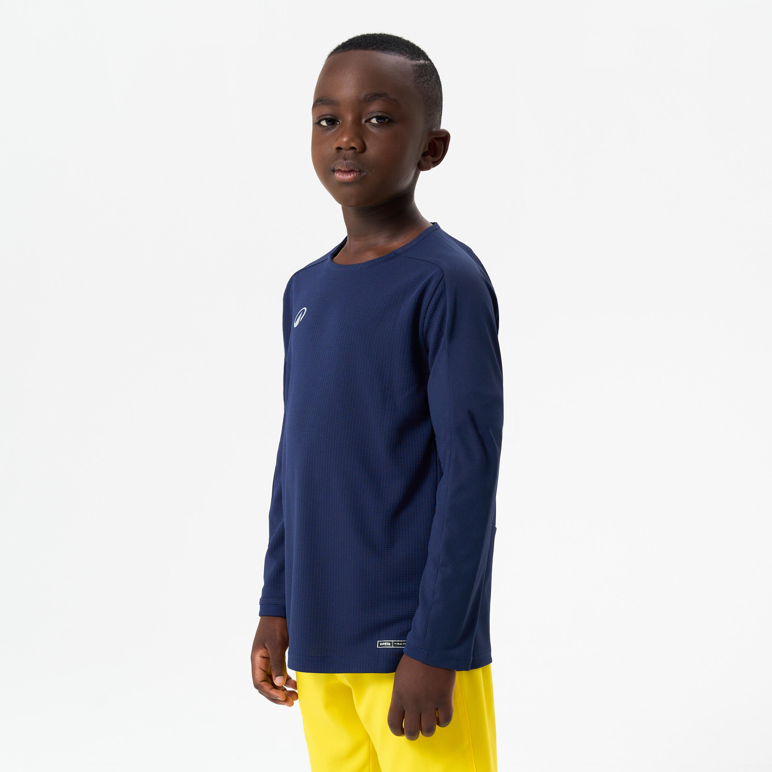 KIPSTA Maglia manica lunga calcio bambino VIRALTO CLUB blu