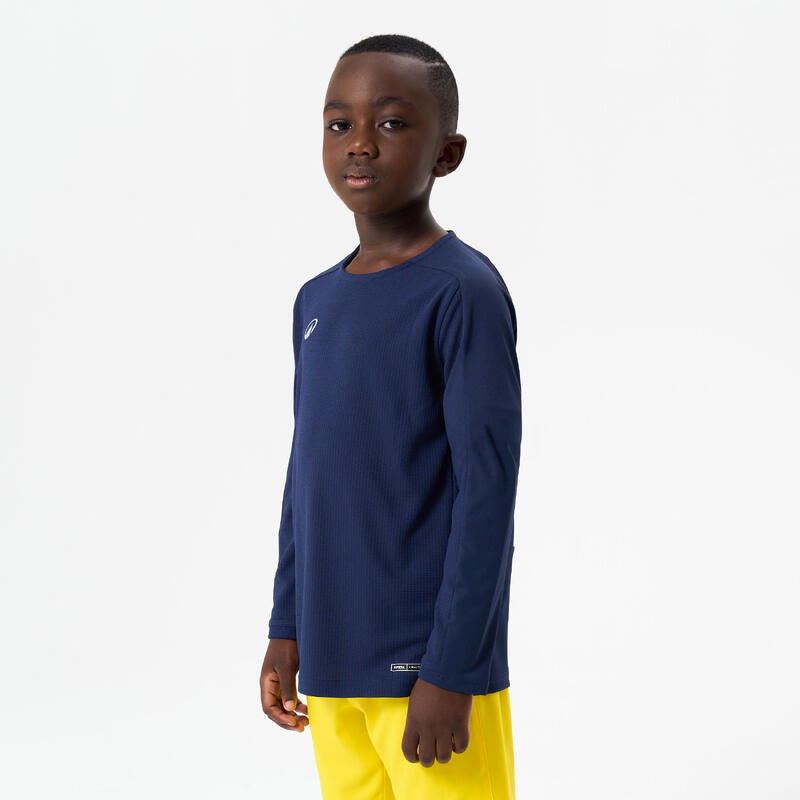 MAILLOT DE FOOTBALL MANCHES LONGUES VIRALTO CLUB JR BLEU MARINE