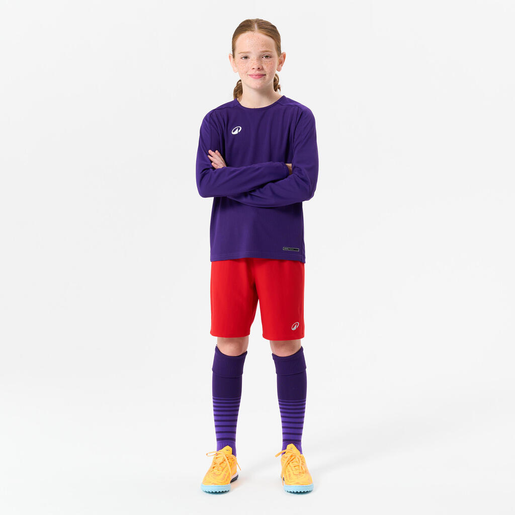 Kids' Long-Sleeved Shirt - Navy/Red