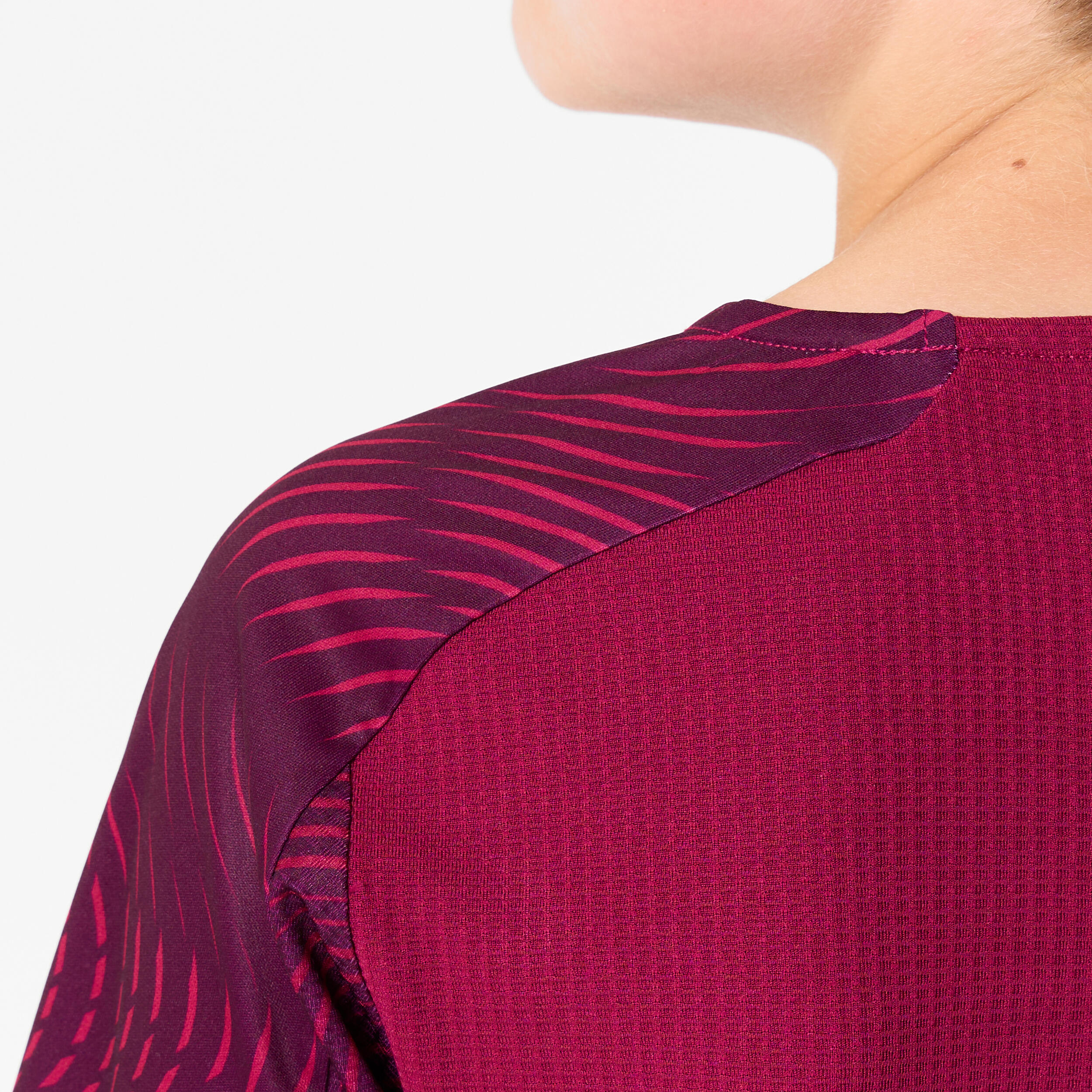 Maglia calcio BAMBINO CLUB Wavy Bordeaux-Arancione 5/5