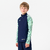 Sweat 1/2 Zip CLUB Wavy JR Marine et Vert