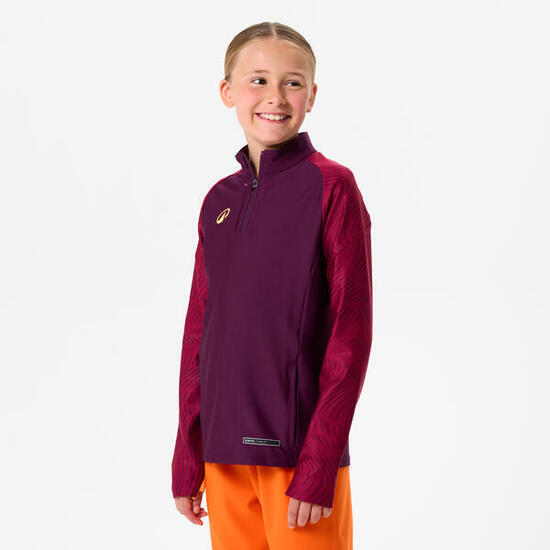 Sweat 1/2 Zip CLUB Wavy enfant Bordeaux