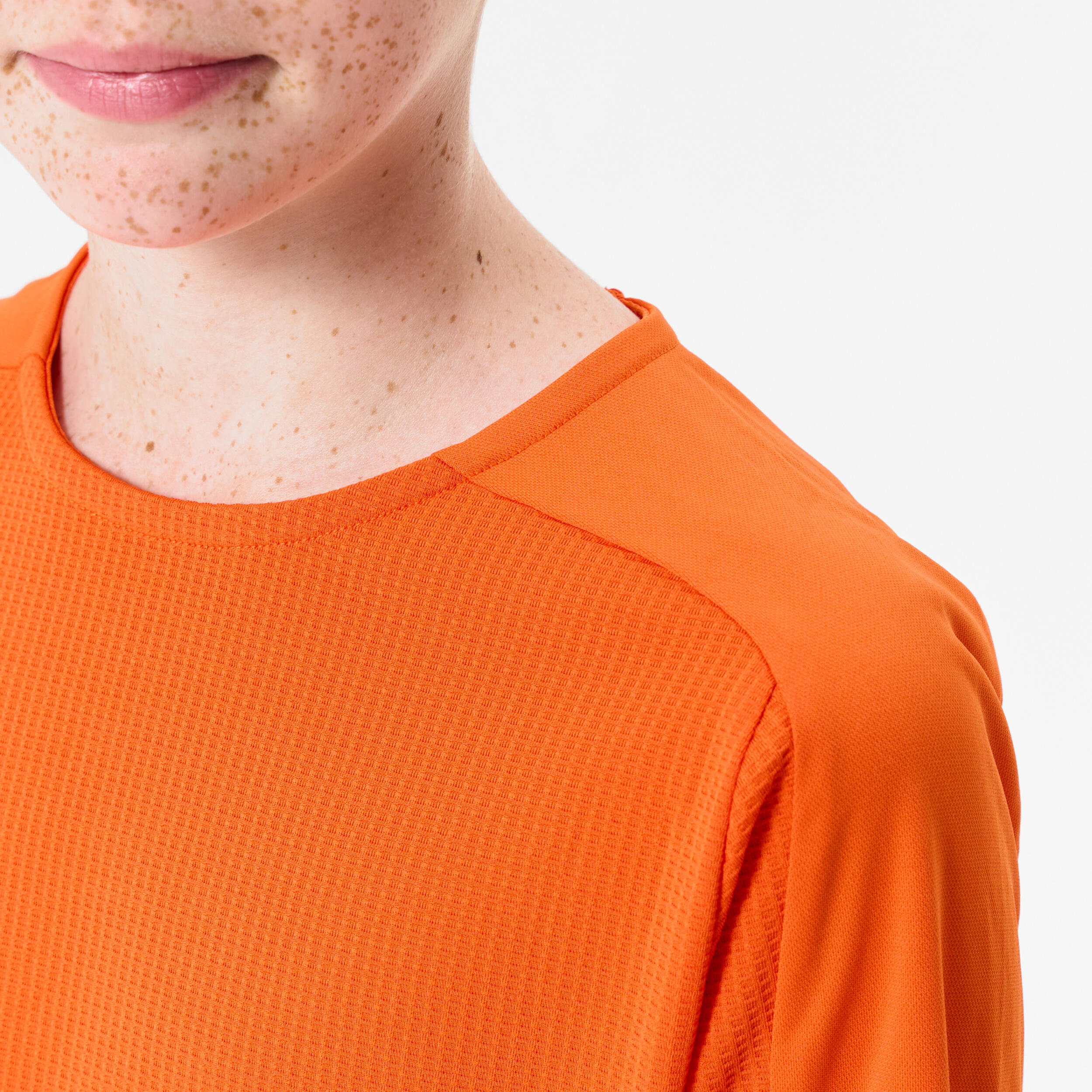Kids' Long-Sleeved Football Shirt Viralto Club - Orange 5/6