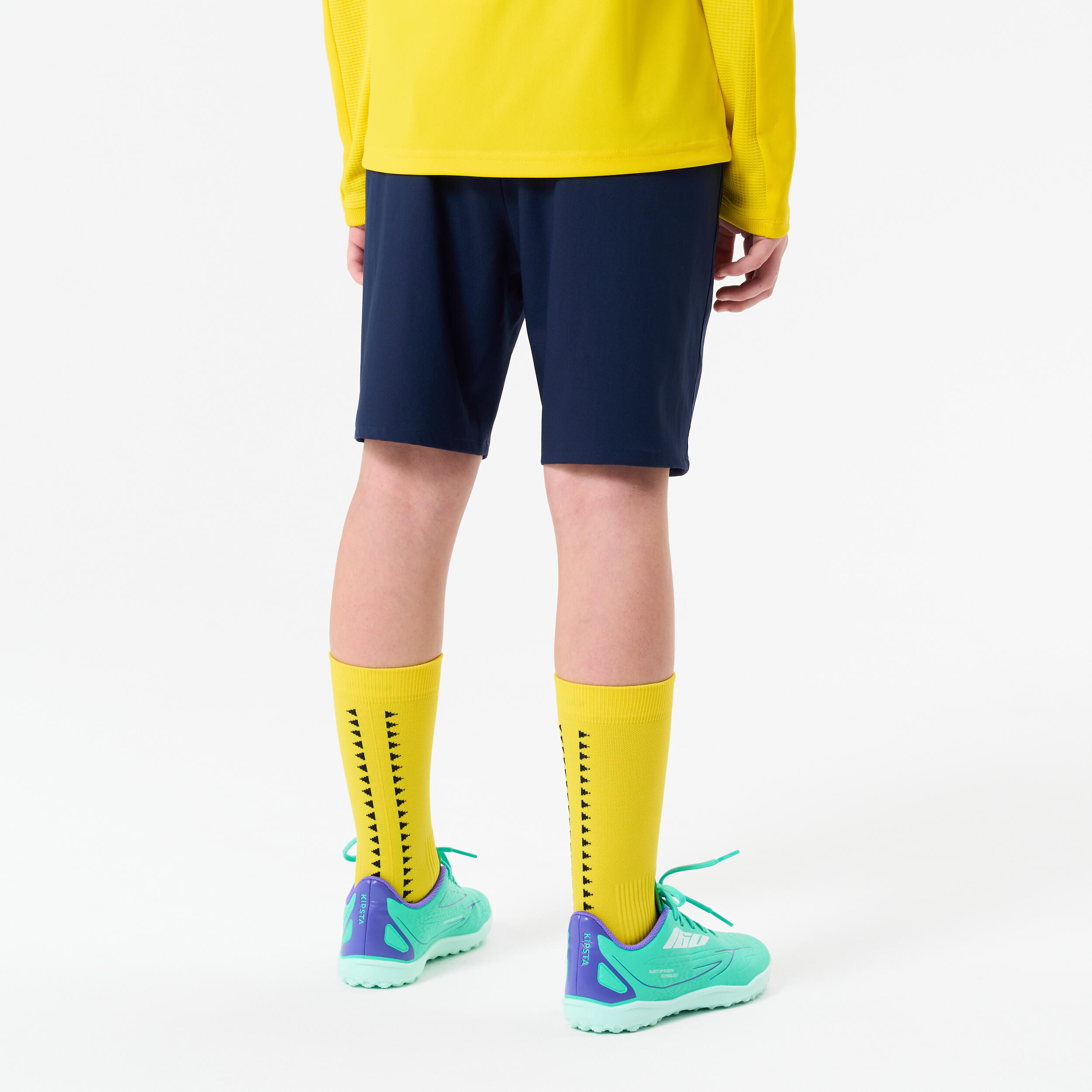 Voetbalbroekje kind Viralto Club marineblauw 4/7