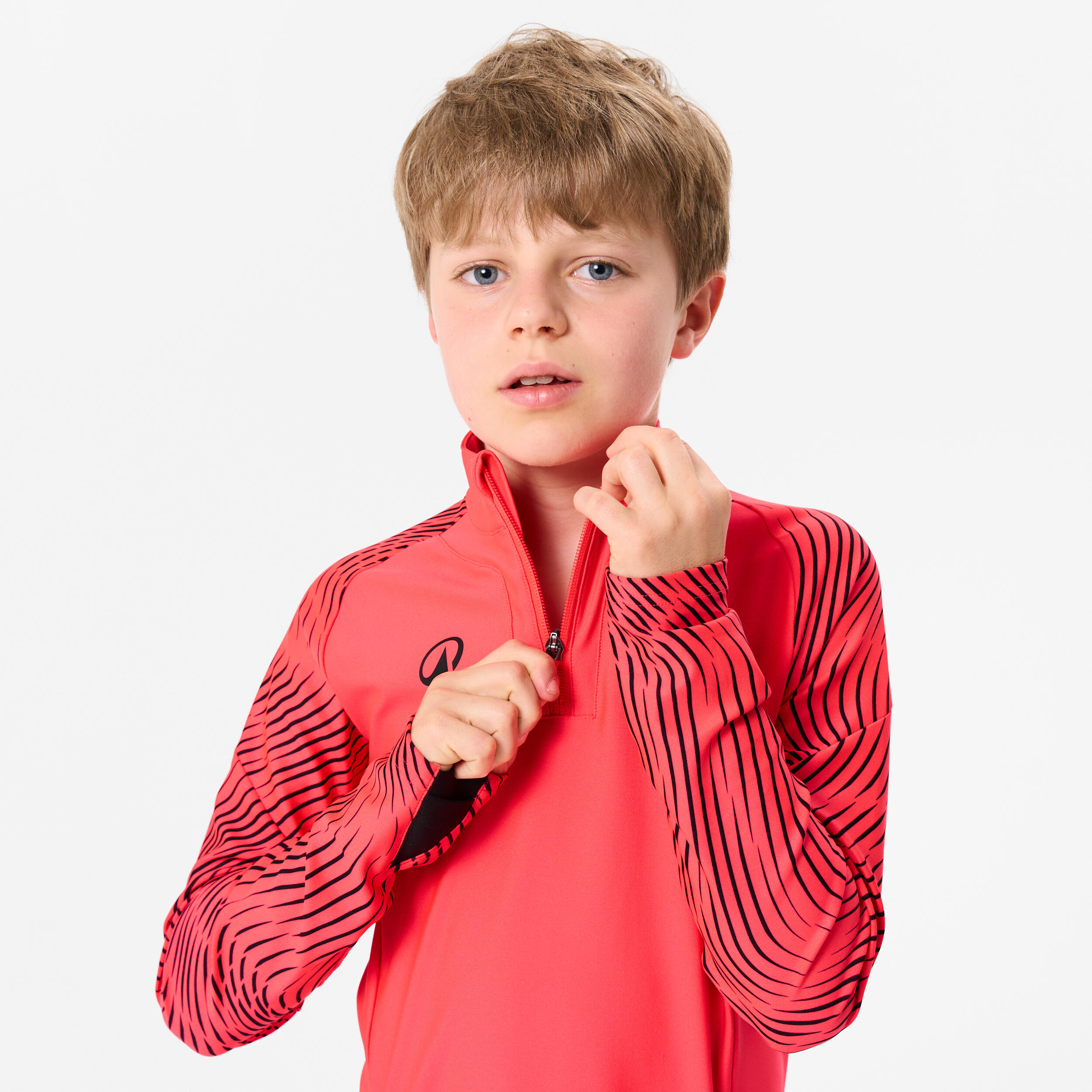 Bluza piłkarska na krótki suwak dla dzieci Kipsta Viralto Wavy Club 3/6