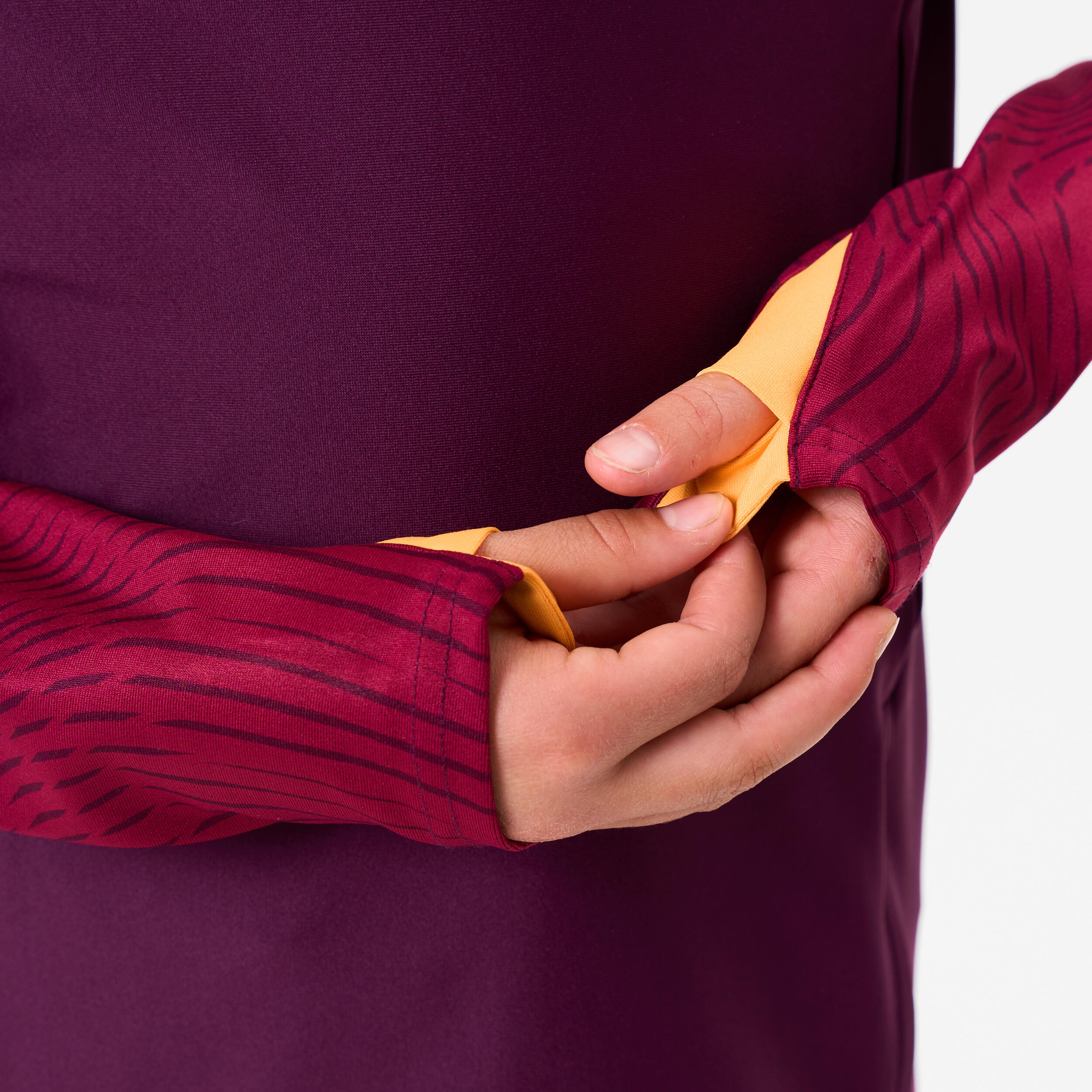Felpa bambino 1/2 Zip CLUB Wavy bordeaux  6/7