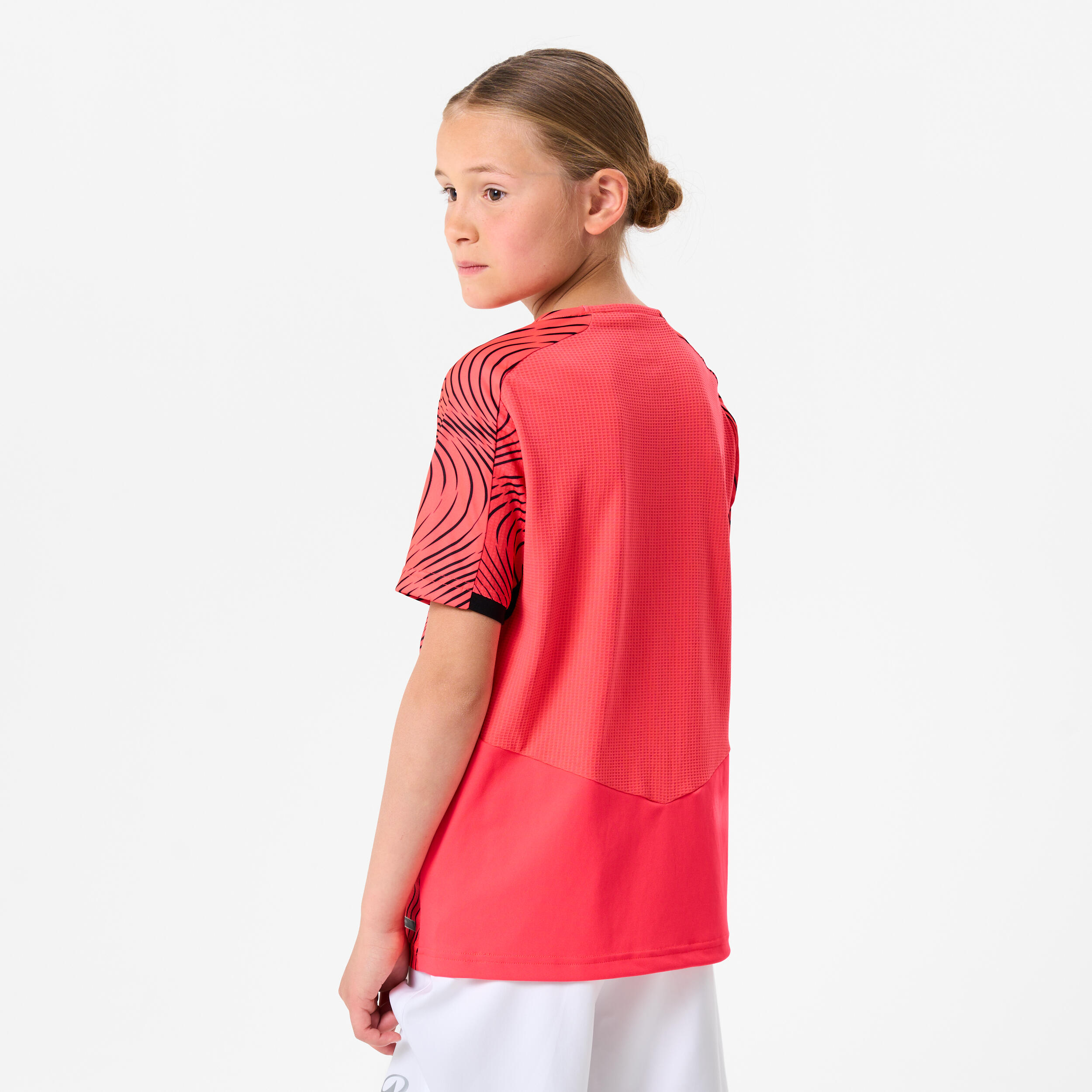 Maillot de football CLUB Wavy Rose et Noir Junior 4/5