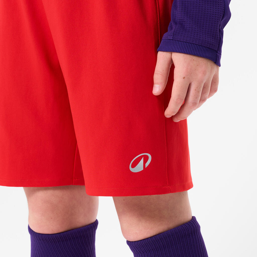 Kids' Football Shorts - Aqua Blue/Pink