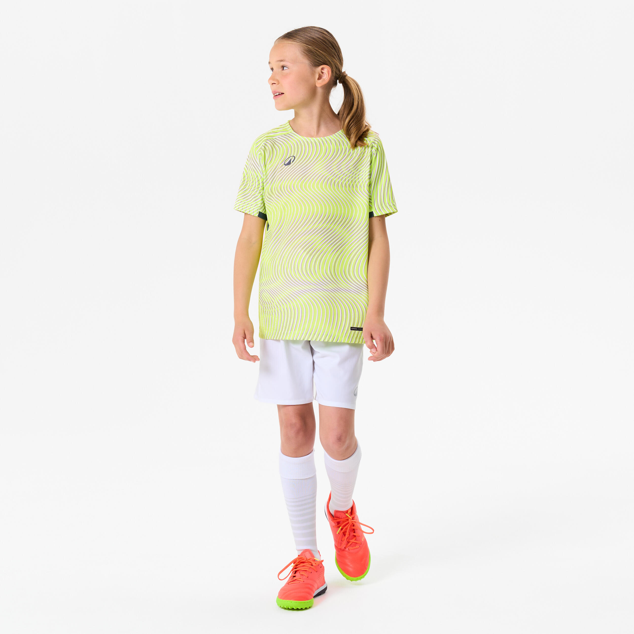 Kinder Fußball Trikot - Club Wavy gelb/schwarz 6/6
