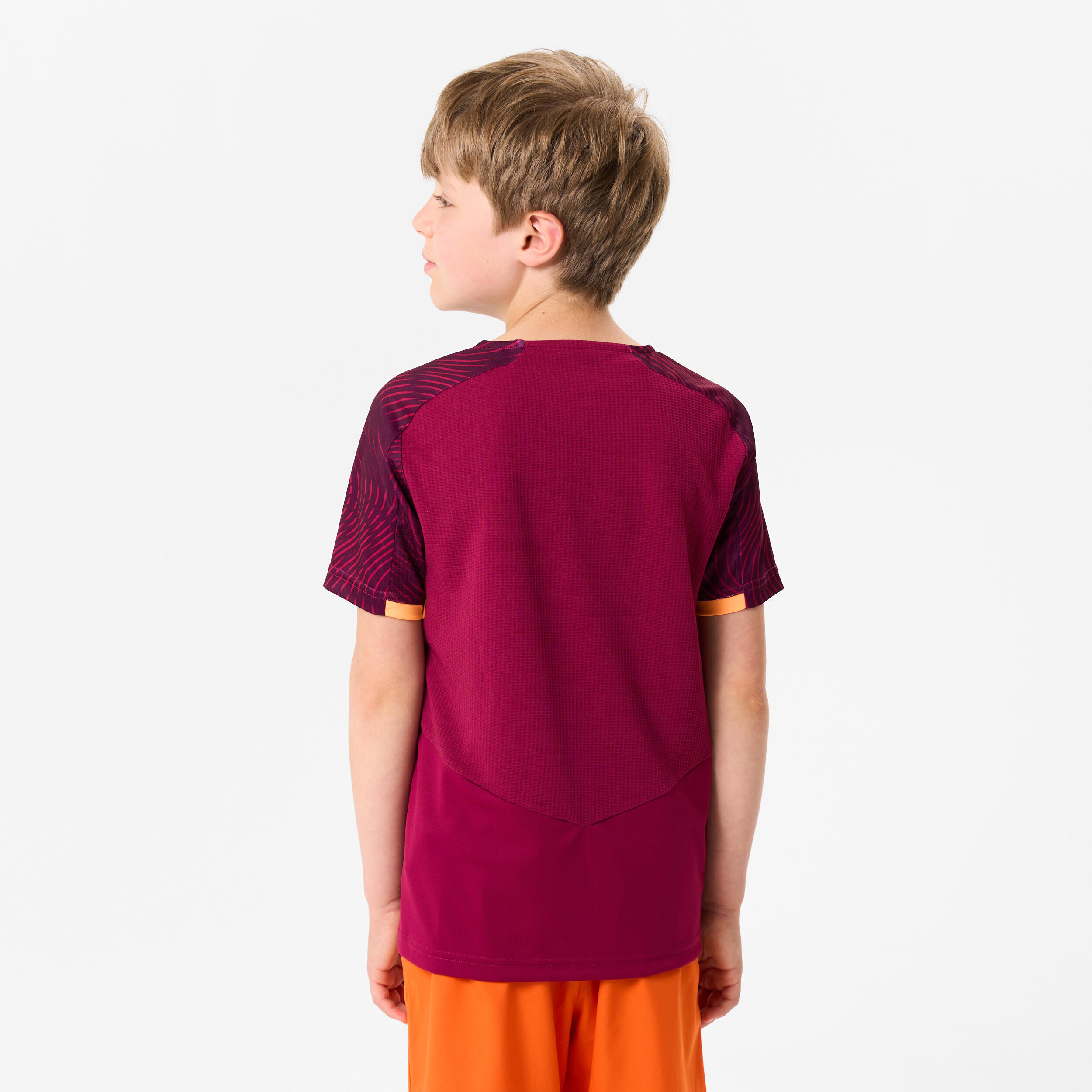 Maglia calcio BAMBINO CLUB Wavy Bordeaux-Arancione 4/5