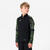 Sweat 1/2 Zip CLUB Wavy JR Noir et Jaune néon