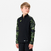 Sweat 1/2 Zip CLUB Wavy JR Noir et Jaune néon