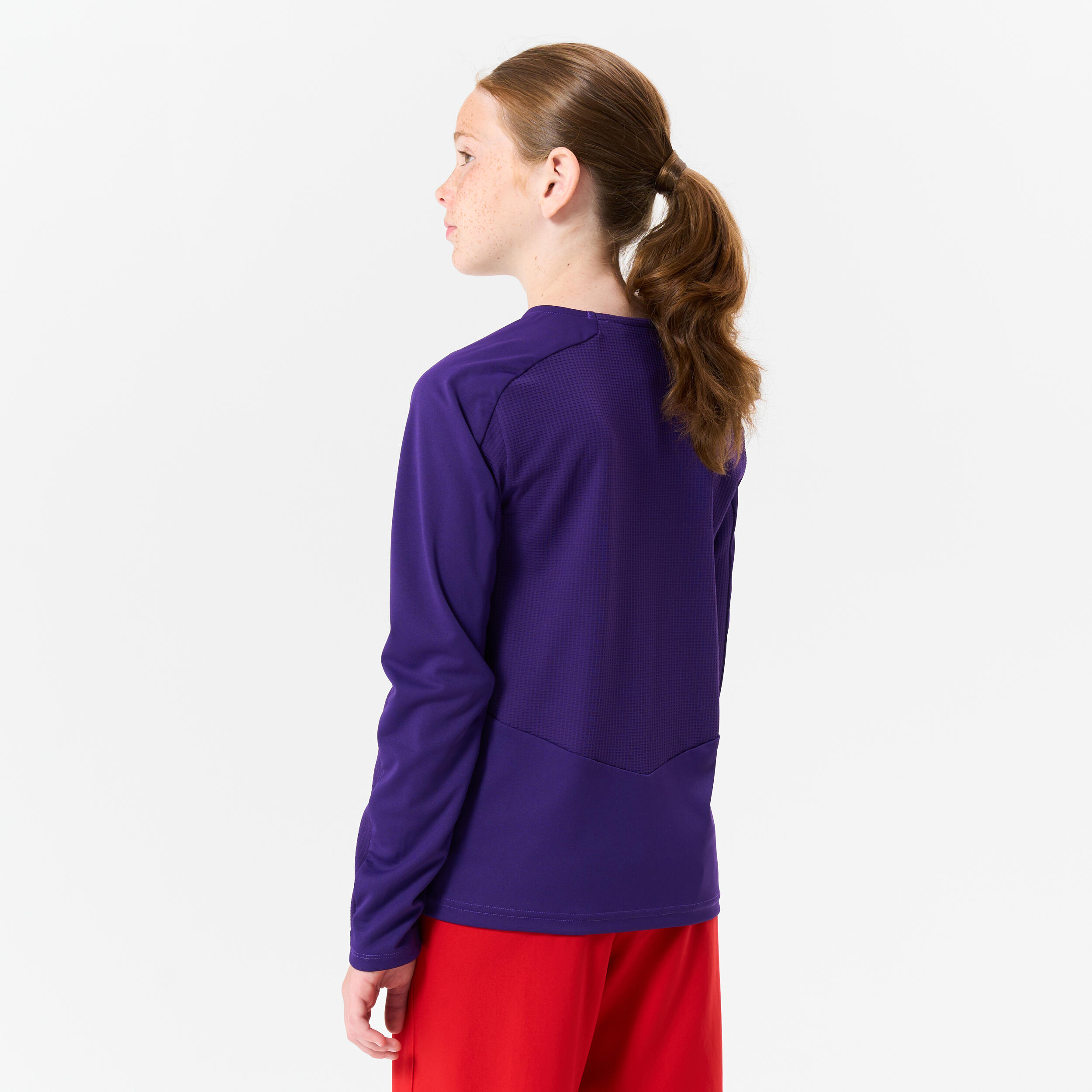 Voetbalshirt kind met lange mouwen Viralto Club paars 4/6