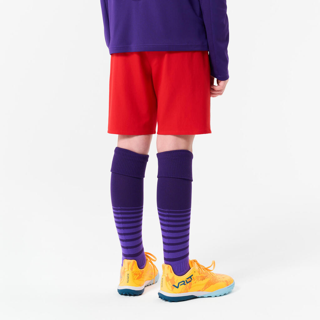 Kids' Football Shorts - Aqua Blue/Pink