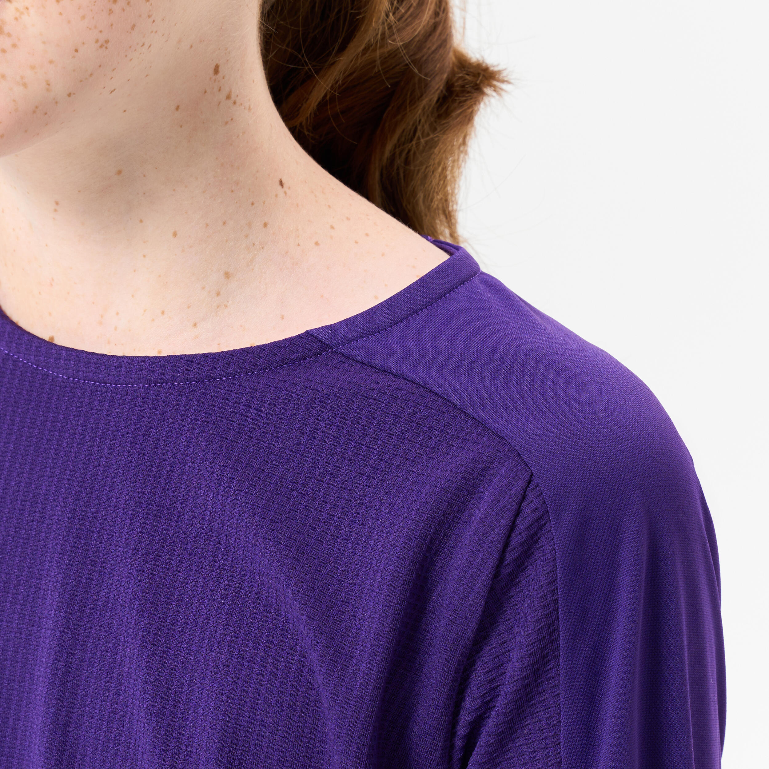 Voetbalshirt kind met lange mouwen Viralto Club paars 5/6
