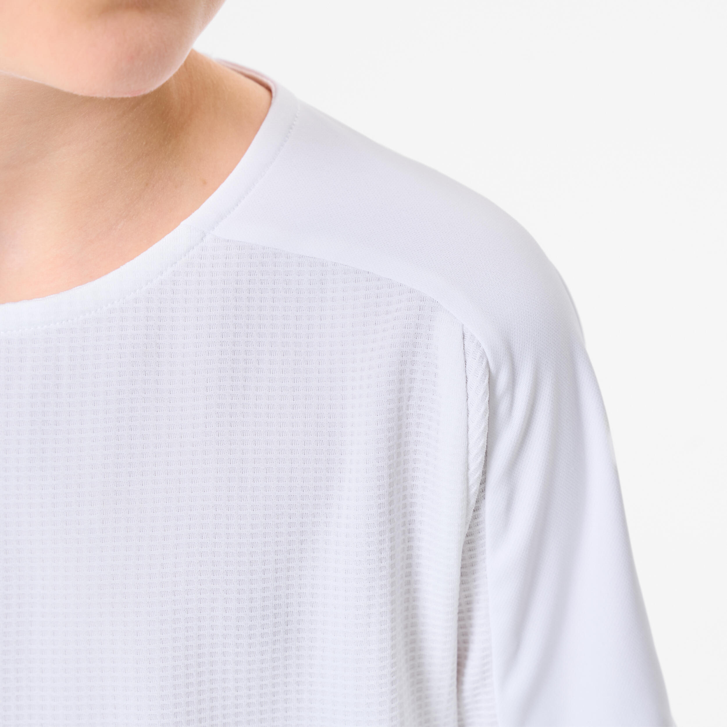 MAILLOT DE FOOTBALL MANCHES COURTES VIRALTO CLUB JR BLANC 5/6