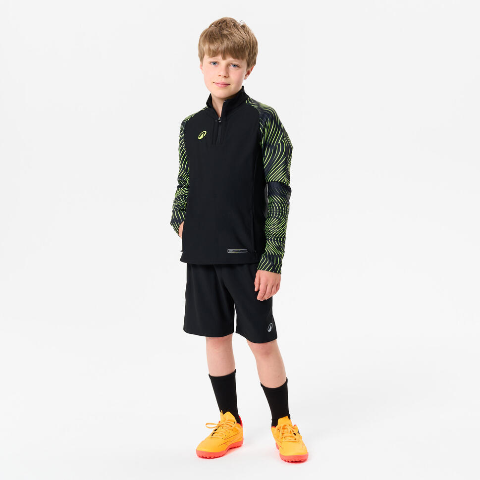 Bluza piłkarska na krótki suwak dla dzieci Kipsta Viralto Wavy Club