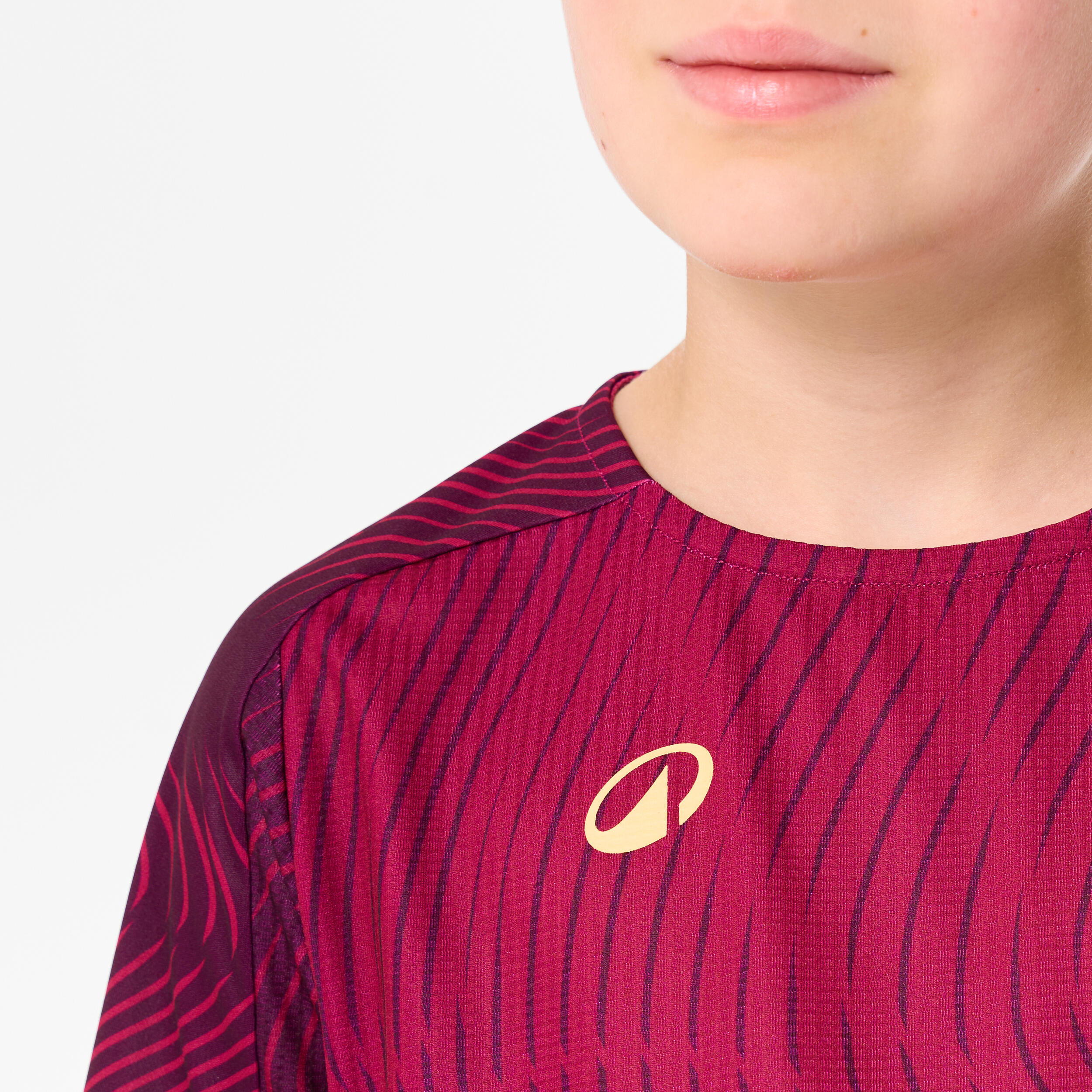 Maglia calcio BAMBINO CLUB Wavy Bordeaux-Arancione 3/5