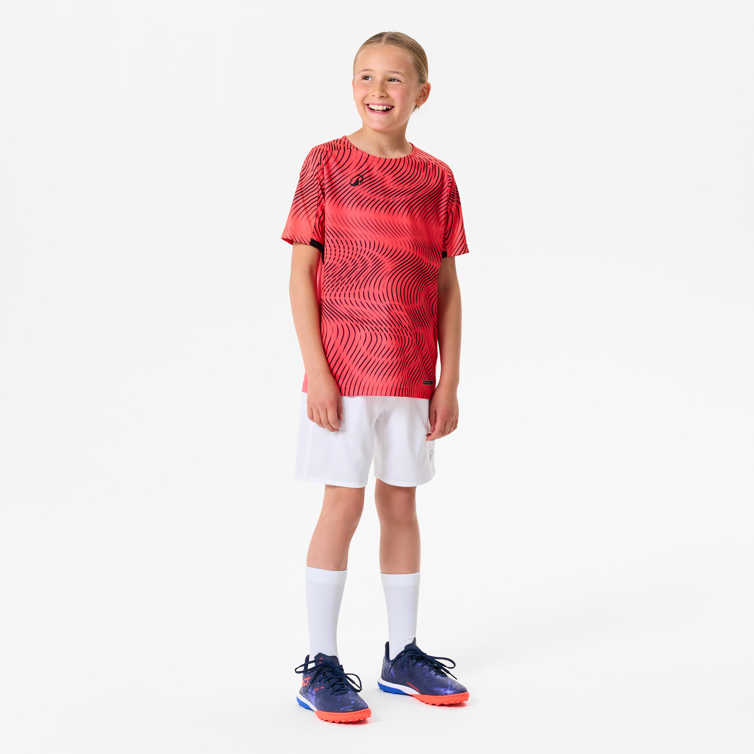 Maillot de football CLUB Wavy Rose et Noir Junior 3/5
