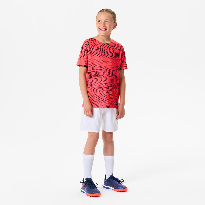 Tricou de fotbal CLUB Wavy Roz-Negru copii