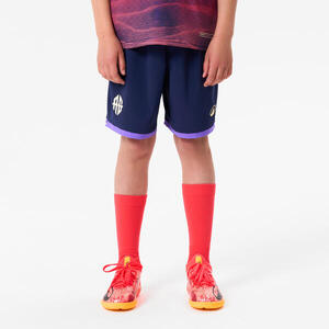 Pantalón corto de fútbol para niños Viralto II "AG" Antoine Griezmann marino y violeta