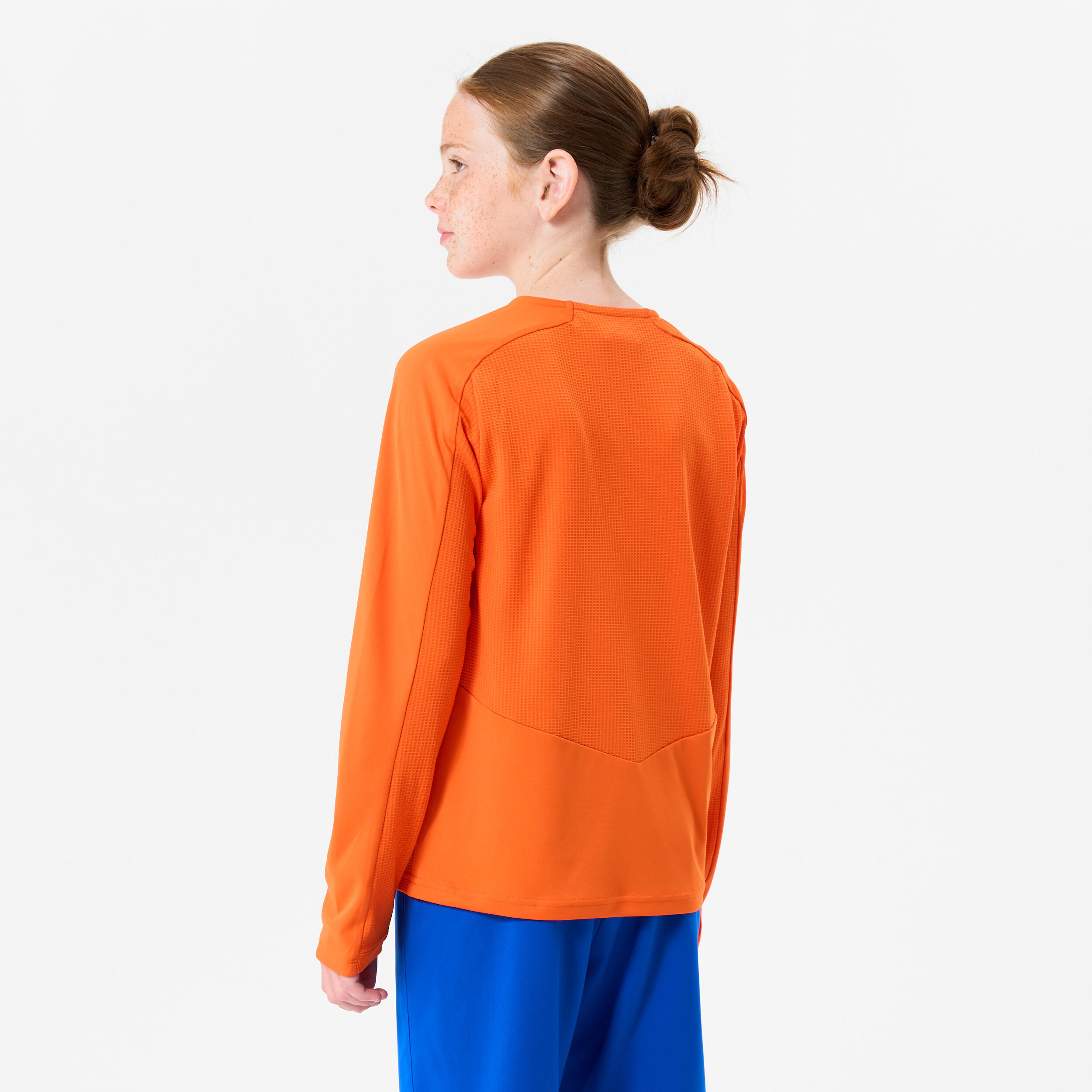 Kids' Long-Sleeved Football Shirt Viralto Club - Orange 4/6