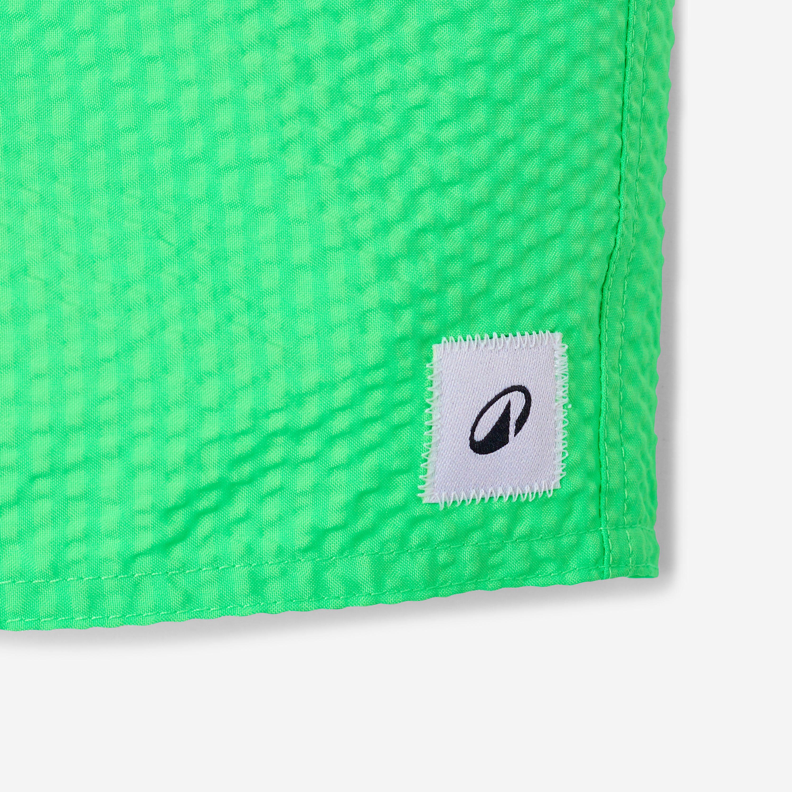 Short de bain surf enfant, 100 texturé vert 2/5