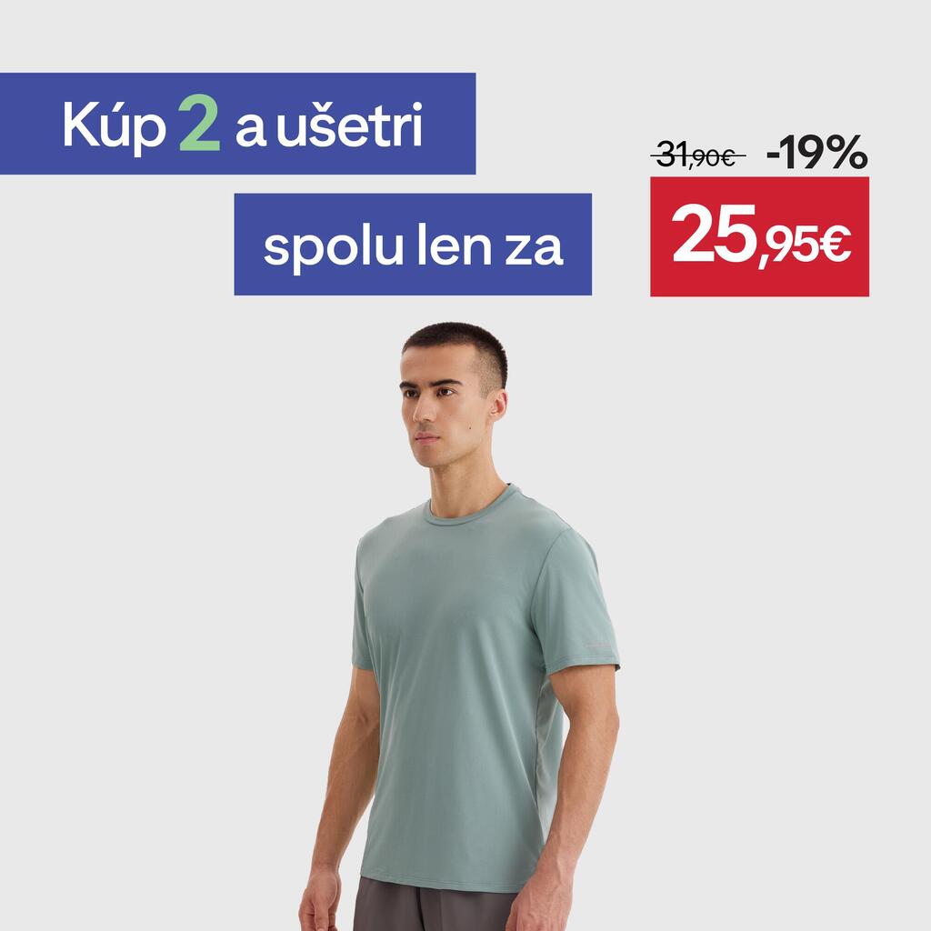 Pánske bežecké tričko Run 500 Dry priedušné