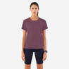KIPRUN Run 500 Dry Women's Breathable Running T-shirt - Burgundy