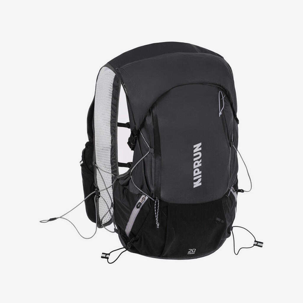Torba za trail trčanje 900 za oba pola 20+5 L sa mehurom za vodu od 2 L - crna