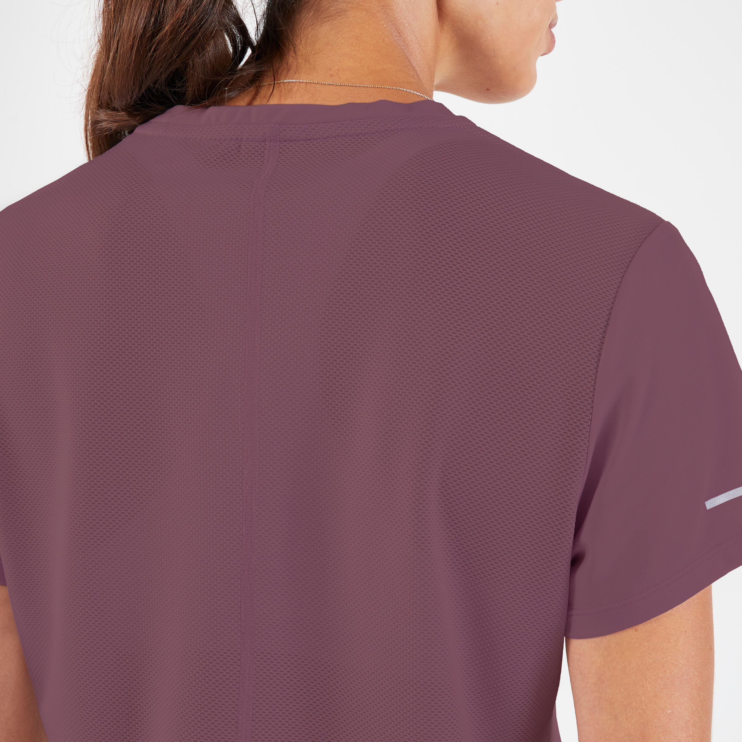KIPRUN Run 500 Dry Women's Breathable Running T-shirt - Burgundy