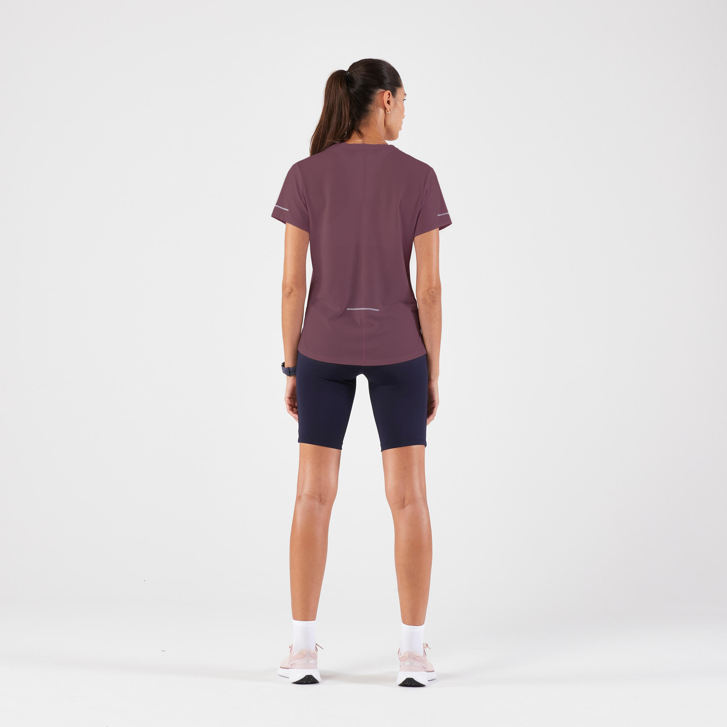 KIPRUN Run 500 Dry Women's Breathable Running T-shirt - Burgundy 7/7