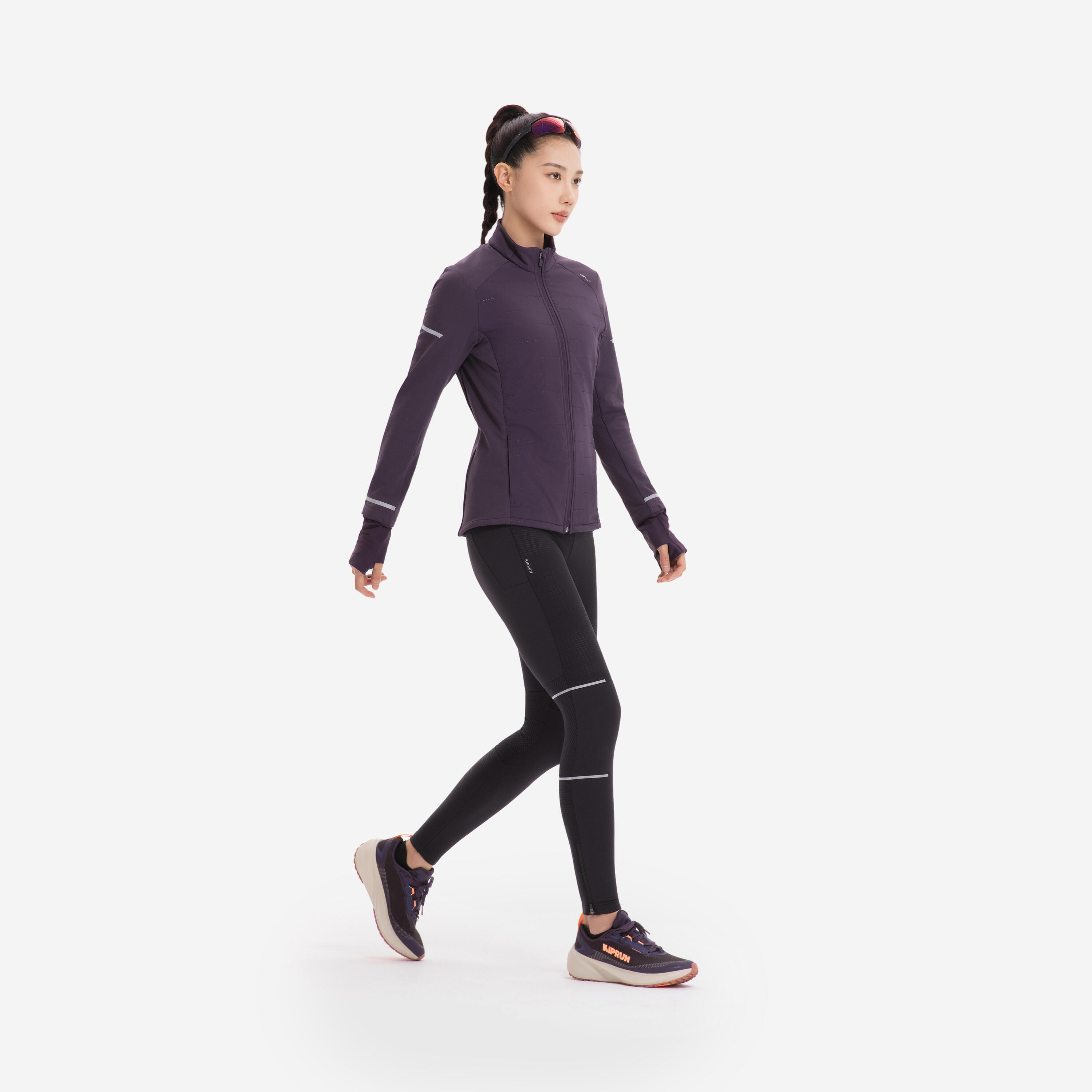 Veste kiprun warm femme aubergine