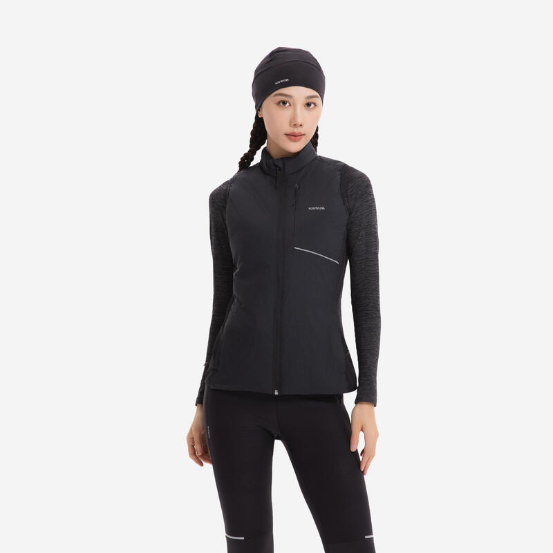 Yetişkin Koşu Beresi - Siyah - Kiprun Warm+ V2