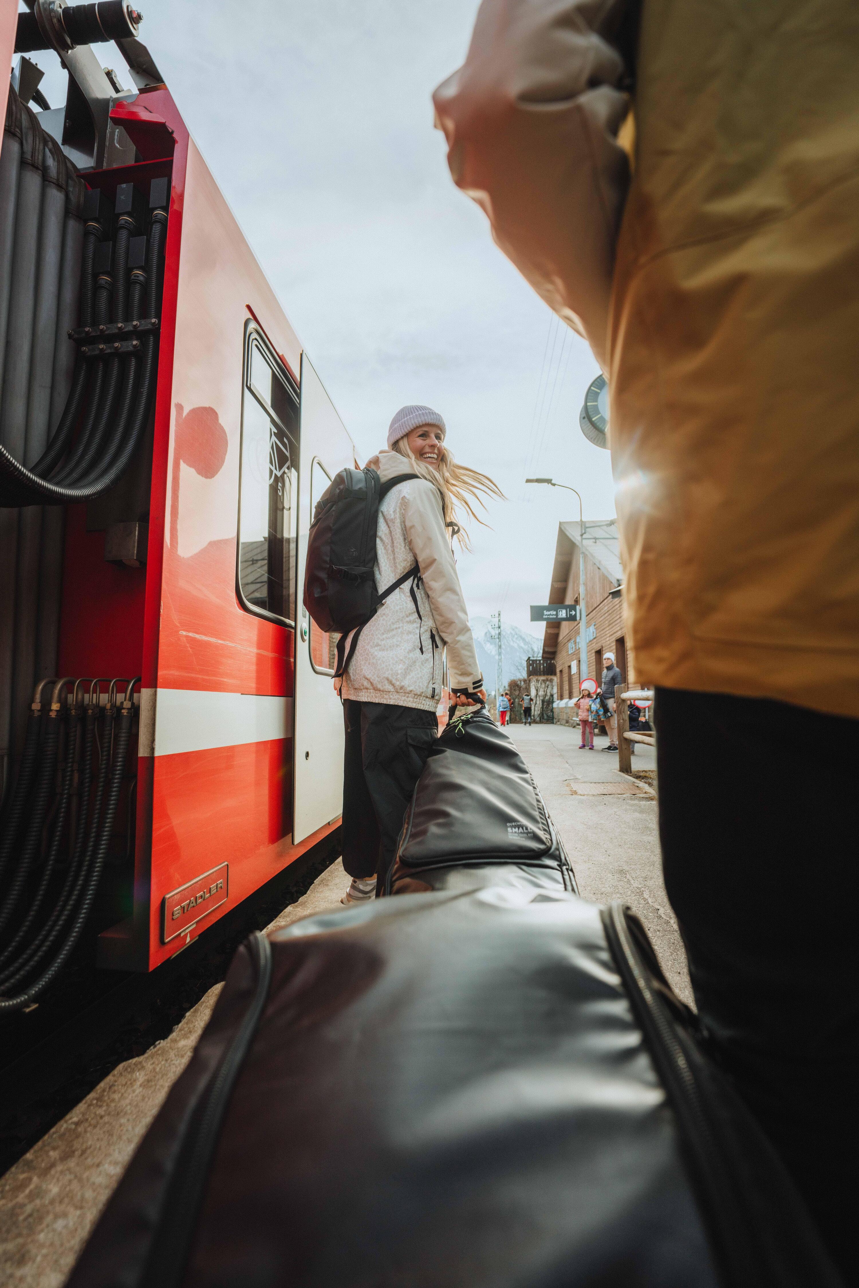 Housse de transport à roulettes pour 2 paires de skis ou 2 snowboards, 900 noir 9/14