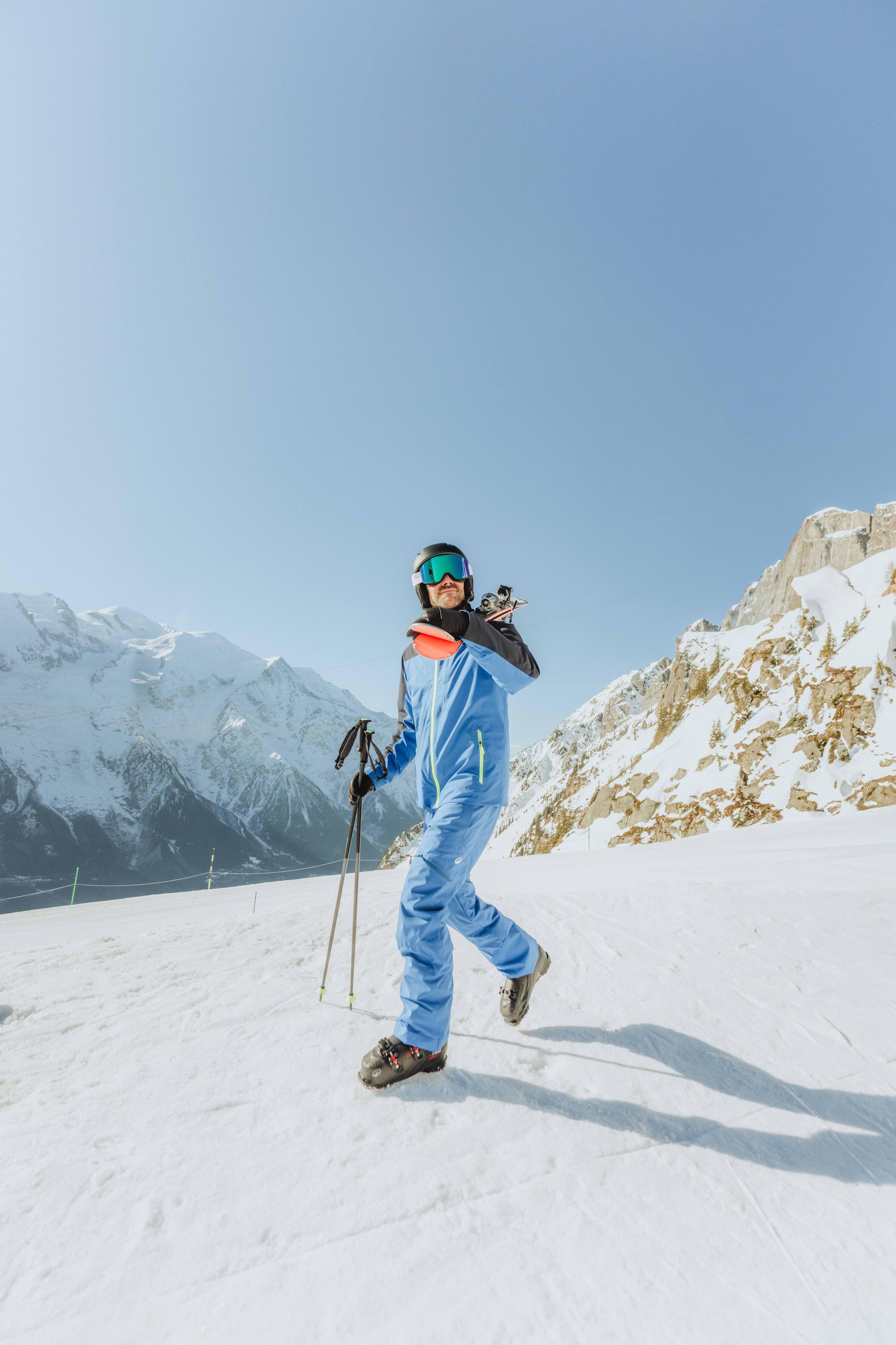 Pantalon de ski et snowboard très chaud et respirant  homme, 500 bleu 12/13