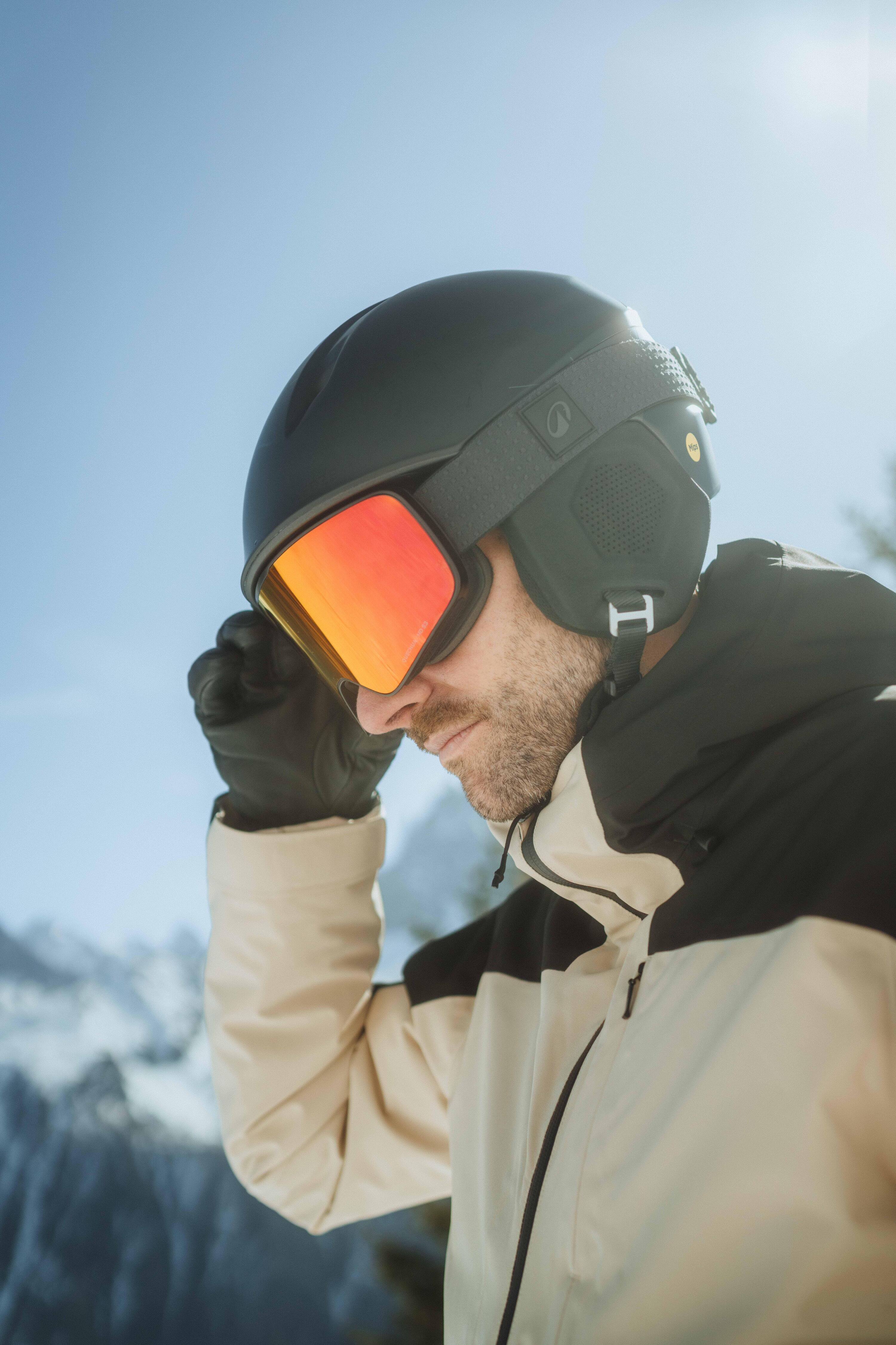 Men’s Warm and Waterproof Ski and Snowboard Jacket, 500 9/11