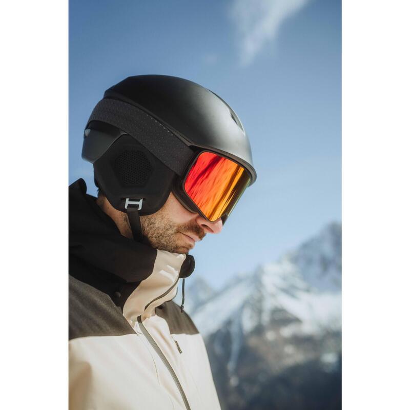 Erkek Kayak/Snowboard Montu - Bej/Siyah - 500
