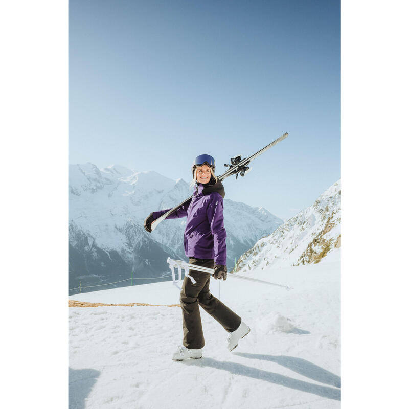 Kadın Kayak/Snowboard Montu - Mor - 500
