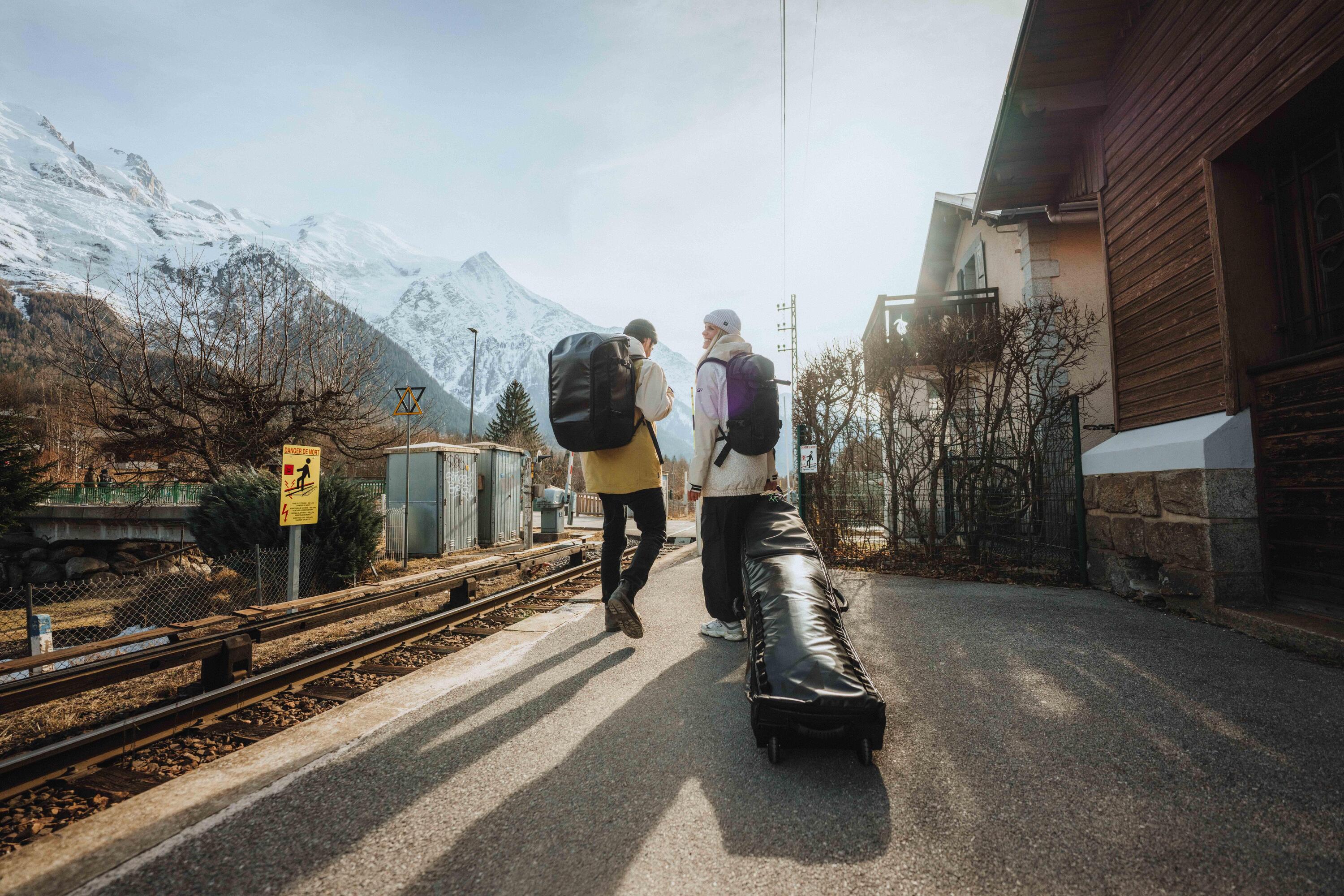 Carry bag with wheels for 4 pairs of skis or snowboards, 900 10/13