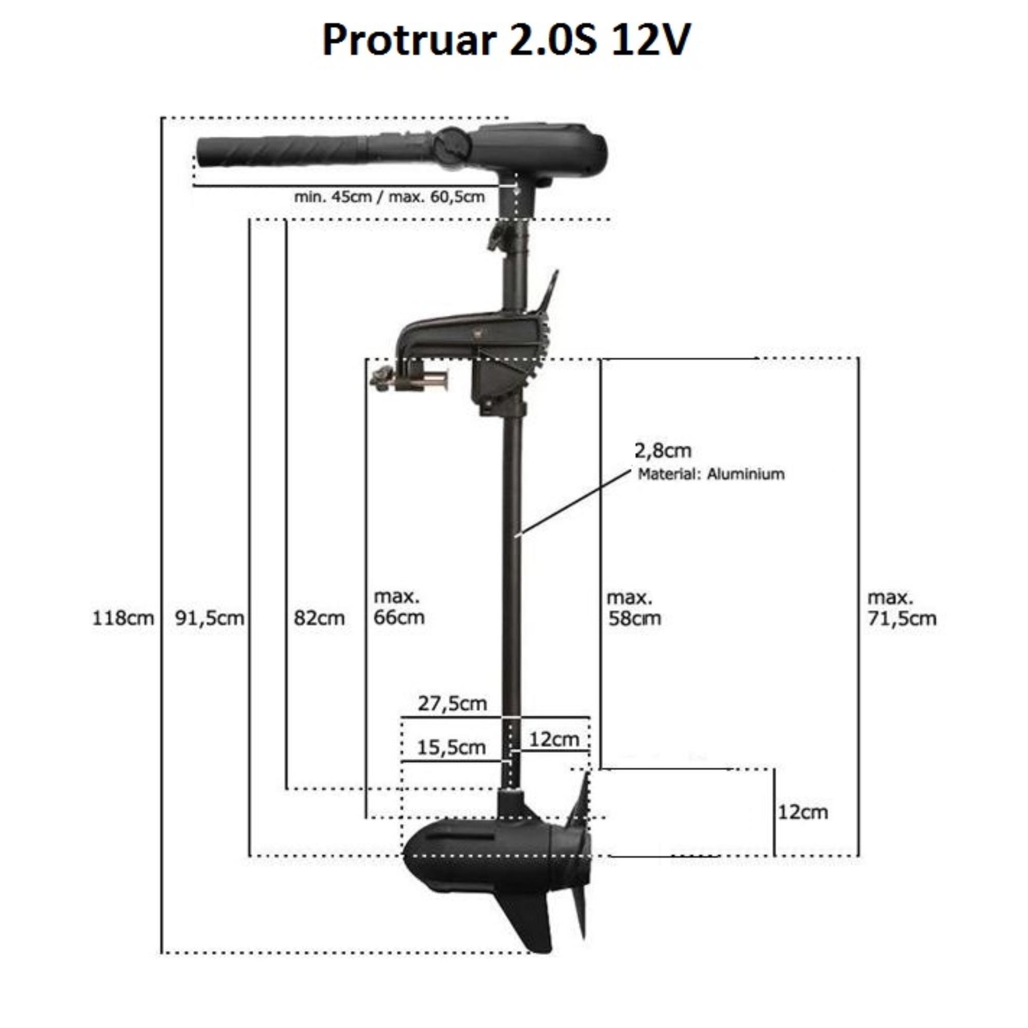 Silnik elektyczny Protruar 2.0S 12V 4/5