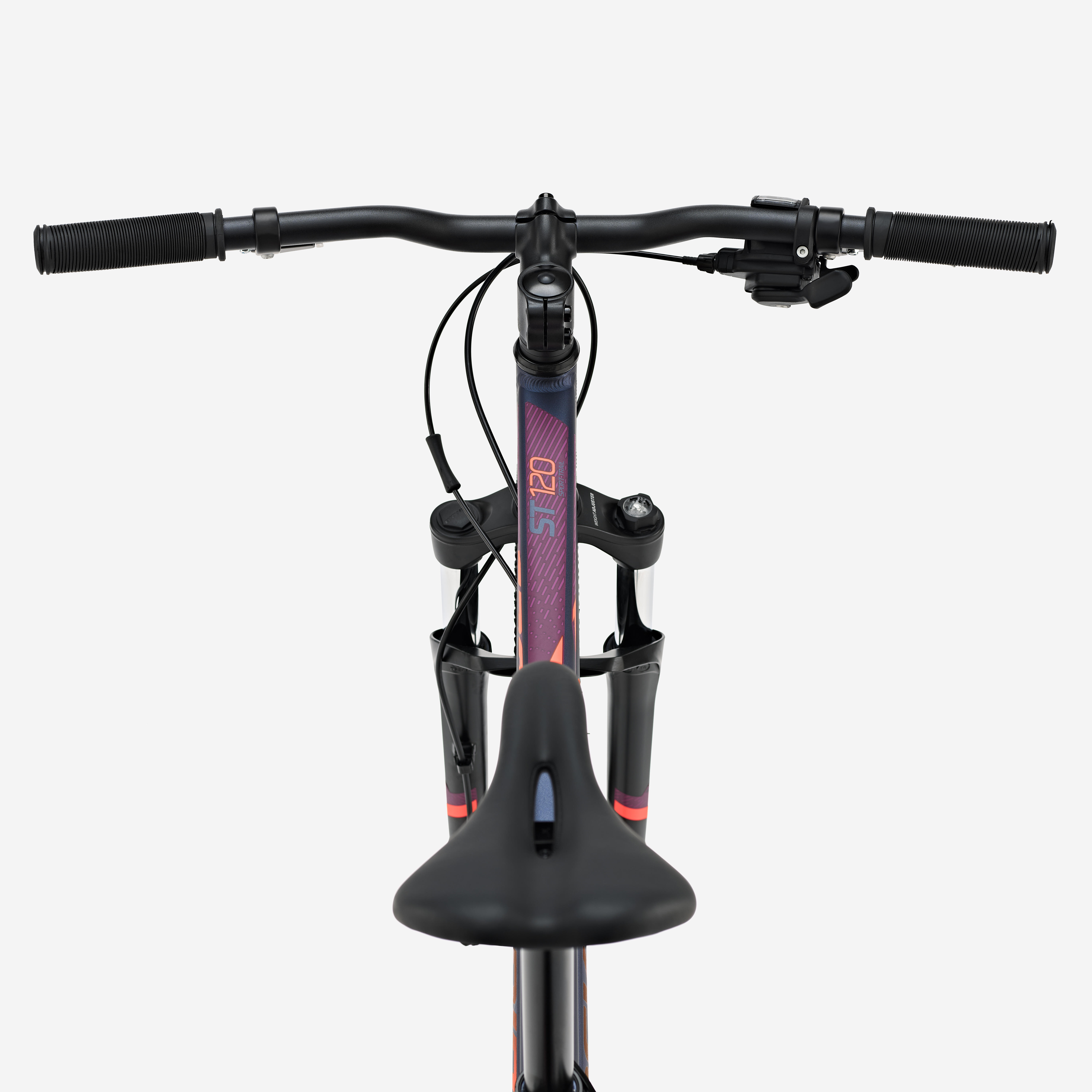 Women's Disc Mountain Bike - ST 120 Blue/Pink - ROCKRIDER