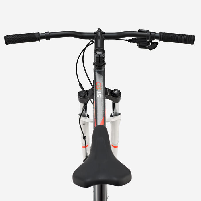 BICICLETĂ MTB DEPLASĂRI ST 120 GRI-PORTOCALIU 27,5"