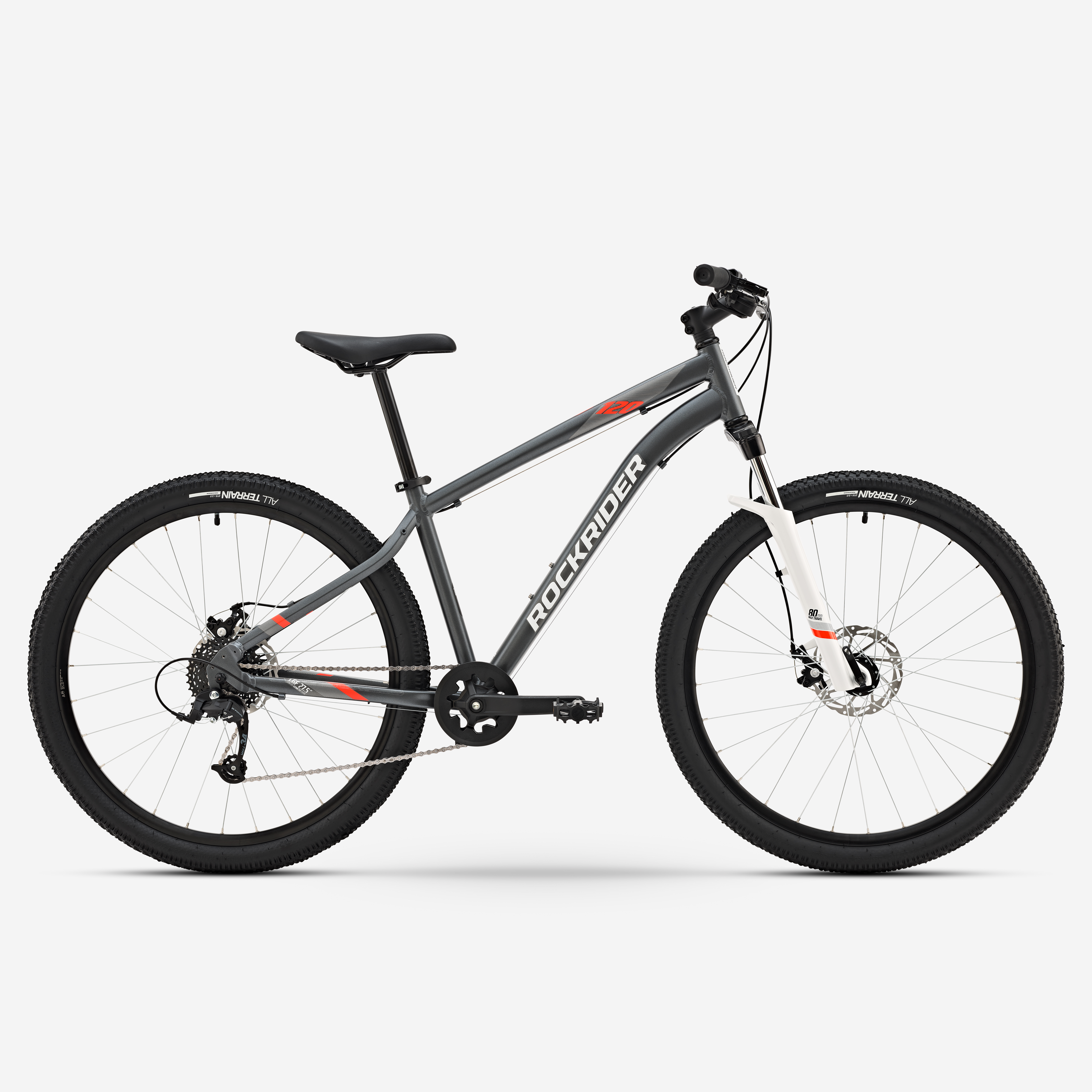 Bicyclette Rockrider Prix Neuf Vélo Vtt Randonnee St 120 Gris