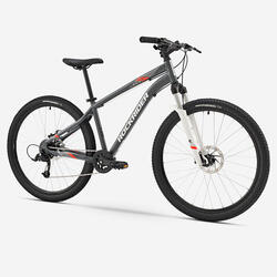 BICICLETĂ MTB DEPLASĂRI ST 120 GRI-PORTOCALIU 27,5"