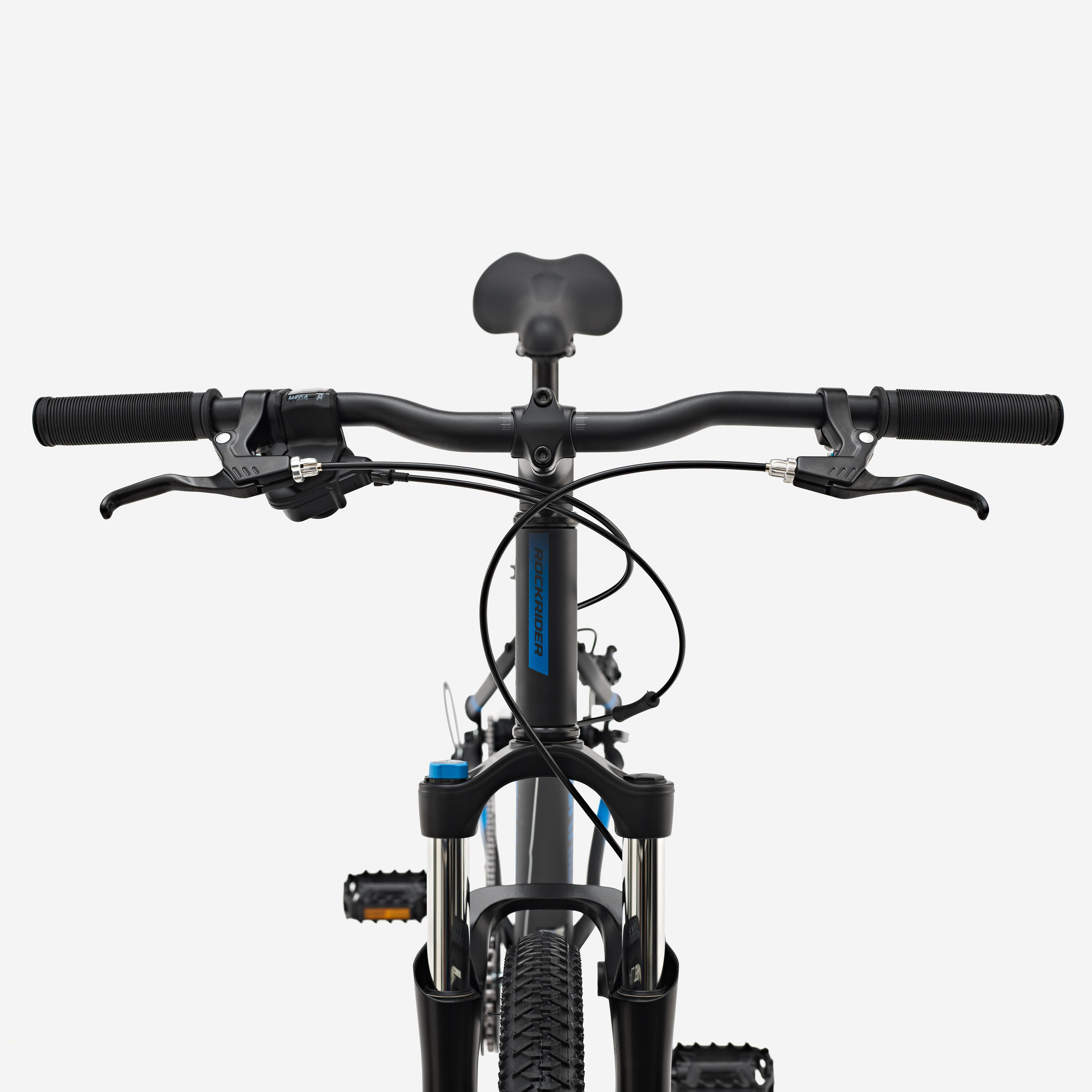 Bicicleta de montaña 27,5" aluminio monoplato Rockrider ST 120 negro 8/9